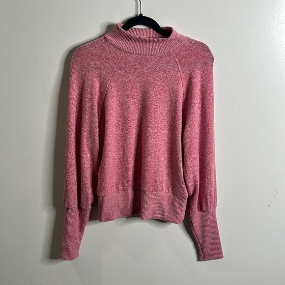 Maeve by anthropology laney cowl neck pullover pink sweater size XS Barbiecore - Picture 5 of 11